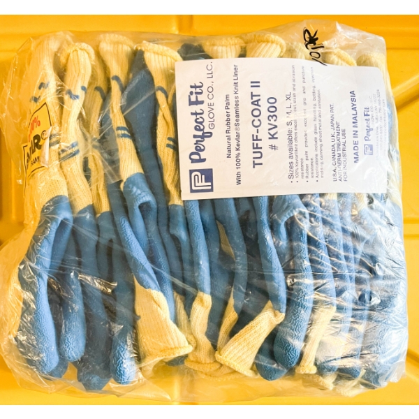 10 PR TUFF-COAT II RUBBER PALM GLOVES