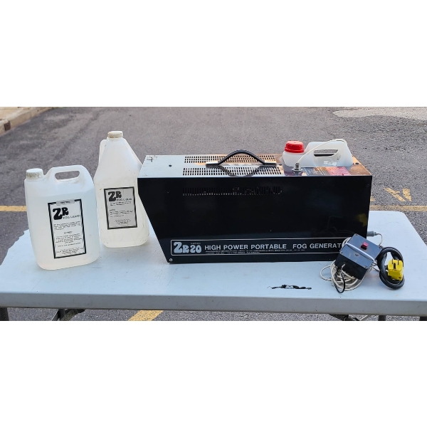 ZR20 HIGH POWER PORTABLE FOG GENERATOR W/ FOG LIQUID