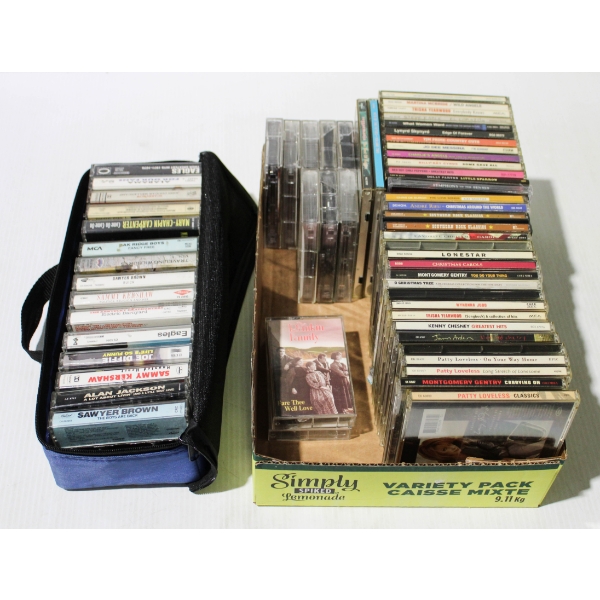 ASST. VINTAGE CASSETTE TAPES & CD'S