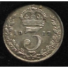Image 1 : 1917 THREE CENT SILVER COIN