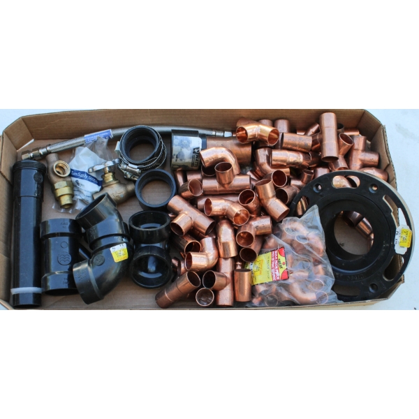 NEW PLUMBING FITTINGS - T'S & ANGLES