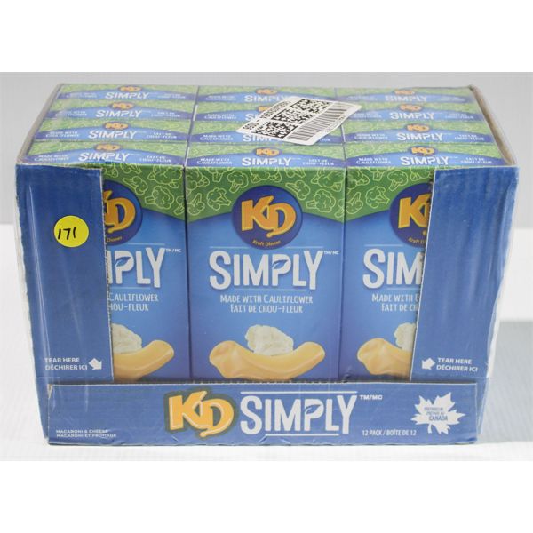 12 BXS KRAFT DINNER SIMPLY CAULIFLOWER MAC & CHEESE