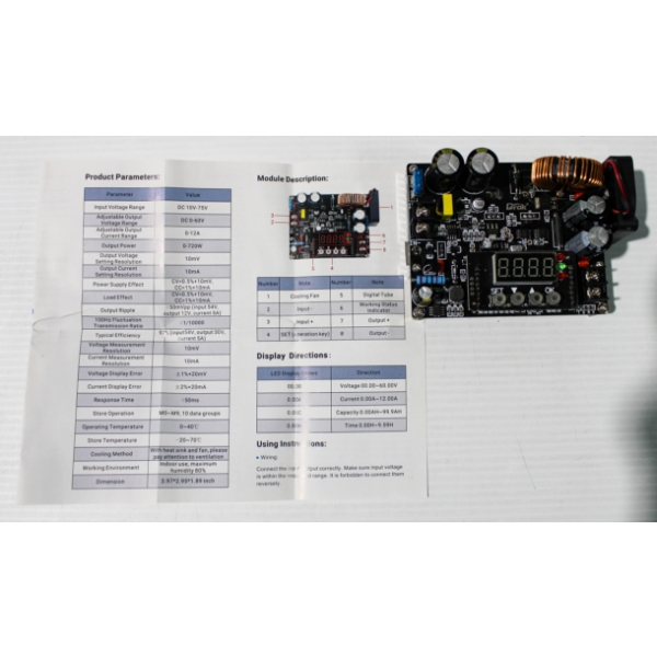 DROK DC BUCK CONVERTER POWER SUPPLY MODULE