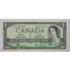 Image 1 : 1954 DEVILS FACE "POKER HAND" CANADA $1 BANK NOTE