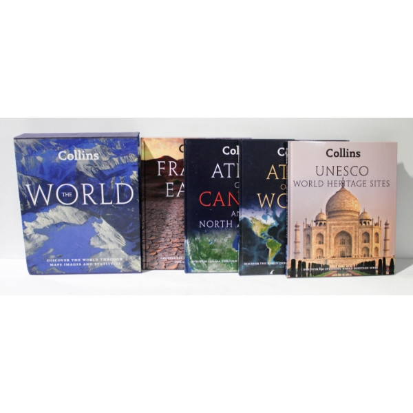 2010 COLLINS THE WORLD 4 HC BOOK COLLECTION
