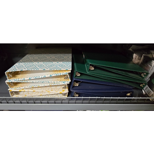 ASSORTED BINDERS