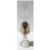 Image 1 : ANTIQUE WHITE STAR KEROSENE LAMP W/ CHIMNEY