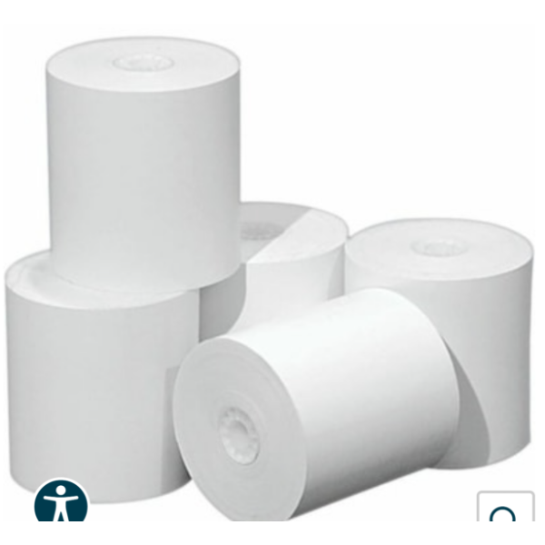 3 1/8" X 225 FT POS / ATM PAPER ROLLS - CASE OF 50