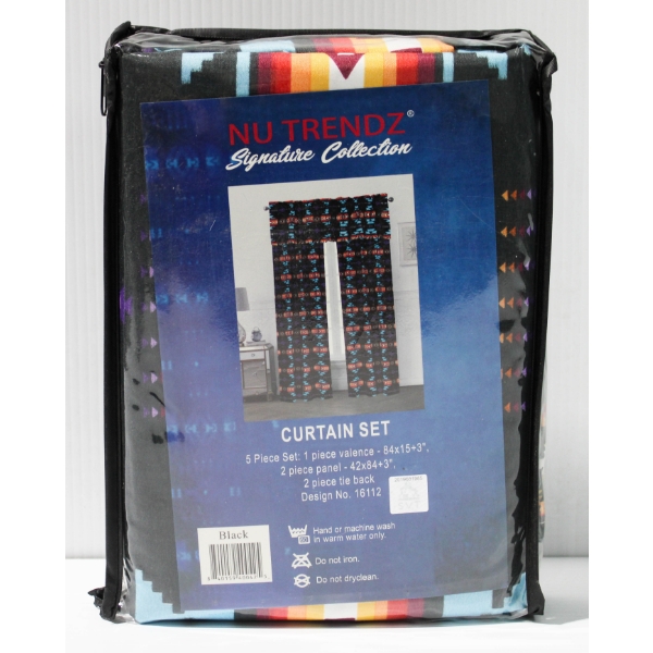  5PCS NEW NU TRENDZ CURTAIN SET (H)