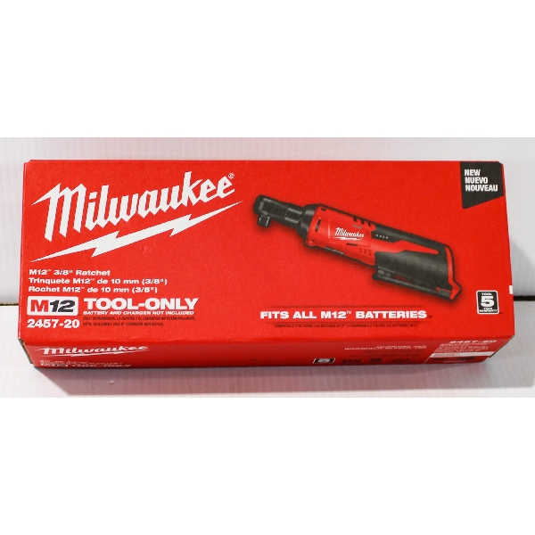 NEW MILWAUKEE M12 CORDLESS 3/8 RATCHET 