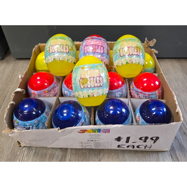BOX OF EASTER BUBBLES EGGS