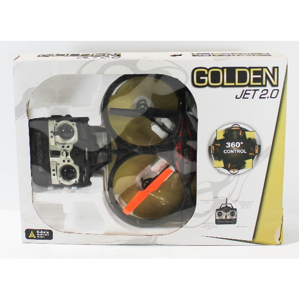 2 RADIO CONTROL DRONES GOLDEN EAGLE JET 2.0 ETC