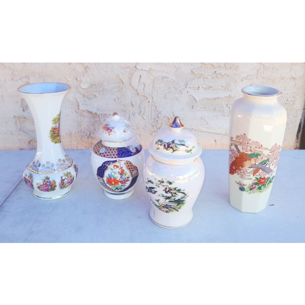 2 VINTAGE GINGER JARS & VASES