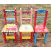 Image 1 : 3 WOODEN CHILDREN'S CHAIRS