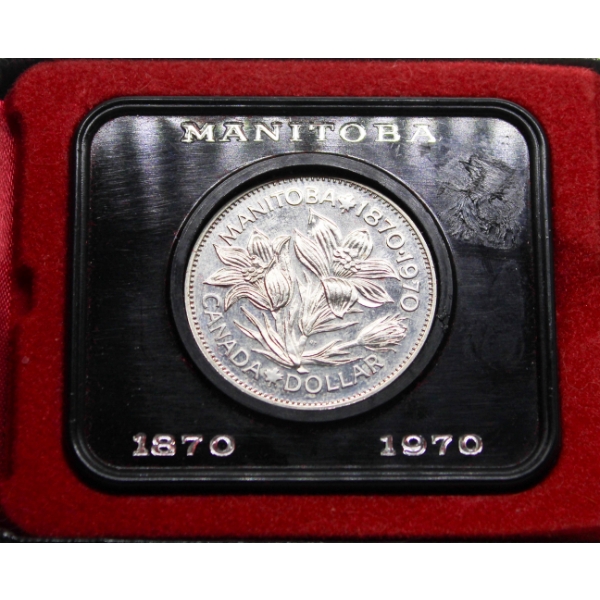 1970 PROOF CASED MANITOBA DOLLAR
