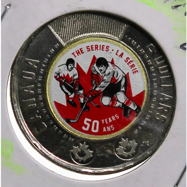 2022 CANADA 50YR HOCKEY SERIES $2 COIN