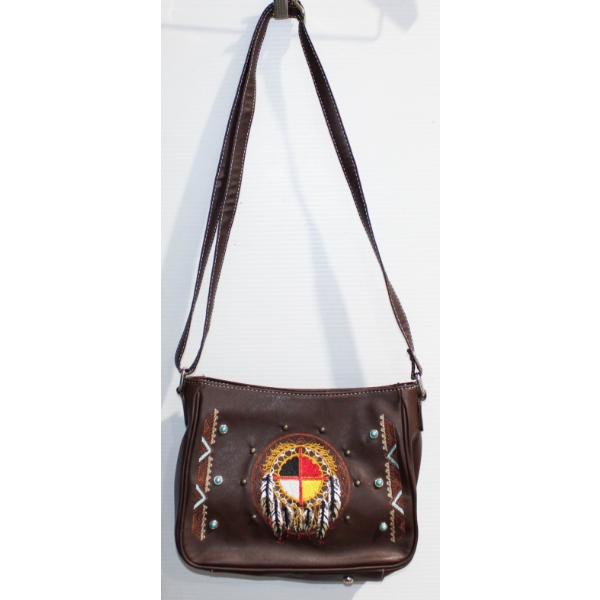 NEW NU TRENDZ MEDICINE WHEEL PURSE W/ SHOULDER STRAP