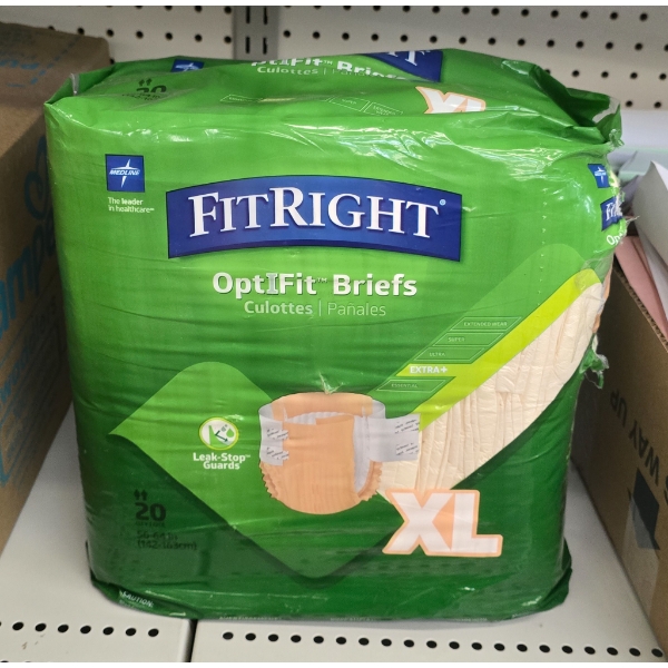 PACK OF 20 FITRIGHT XL BRIEFS