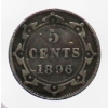 Image 1 : 1896 SILVER NEWFOUNDLAND 5 CENT