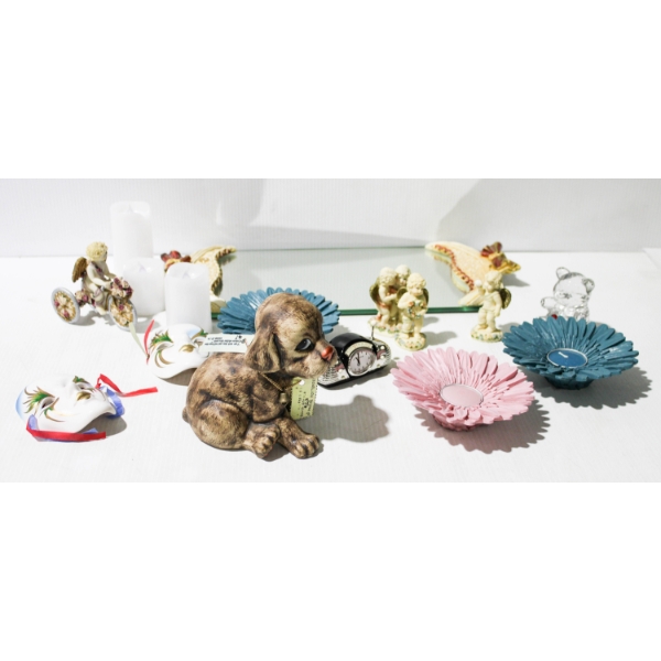 ASST. VINTAGE & MODERN DECORATIVE COLLECTIBLES