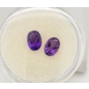Image 1 : 2 AMETHYST .65CT GEMSTONES