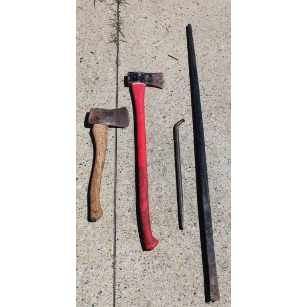 HAND TOOLS - AXES - PRY BAR ETC.