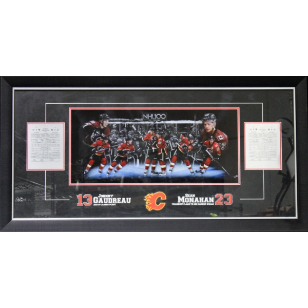 CALGARY FLAMES #13 GAUDREAU & 23 MONAHAN PLAYER PLAQUE