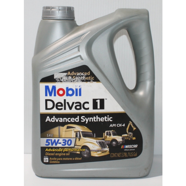 3.78L MOBIL DELVAC 1 ADV. SYNTHETIC 5W-30 DIESEL ENGINE OIL