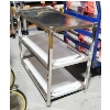 Image 1 : STAINLESS STEEL INDUSTRIAL CART