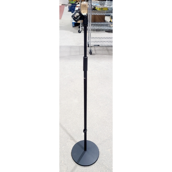 NEW MICROPHONE ADJUSTABLE STAND - UPTO 6FT - BLK - ASSEMBLED
