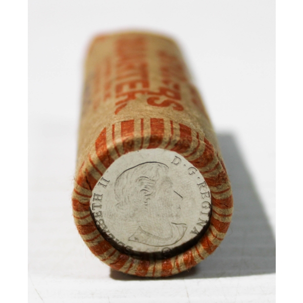 ROLL OF 2022 LAST OF THE QUEEN CANADA QUARTERS
