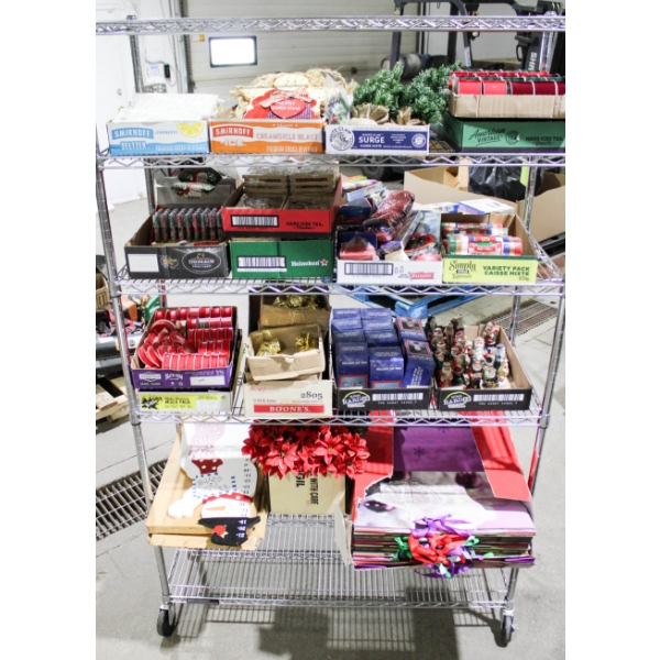 NEW HOLIDAY & SEASONAL FIGURINES RIBBONS BAGS ETC.
