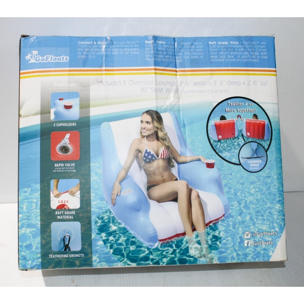 FLOATING LOUNGE POOL FLOATIE UNTESTED