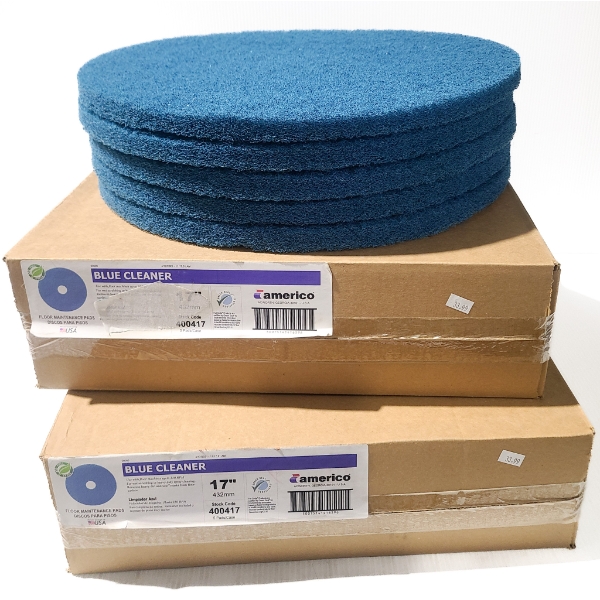 10 X 17" BLUE FLOOR CLEANING / SCRUBBING PADS