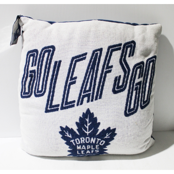 TORONTO MAPLE LEAFS "GO LEAFS GO" CUSHION