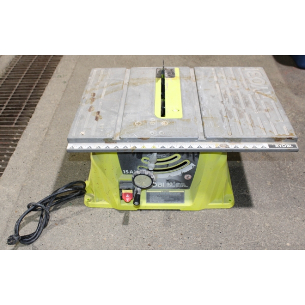 10" RYOBI TABLE SAW - 15A