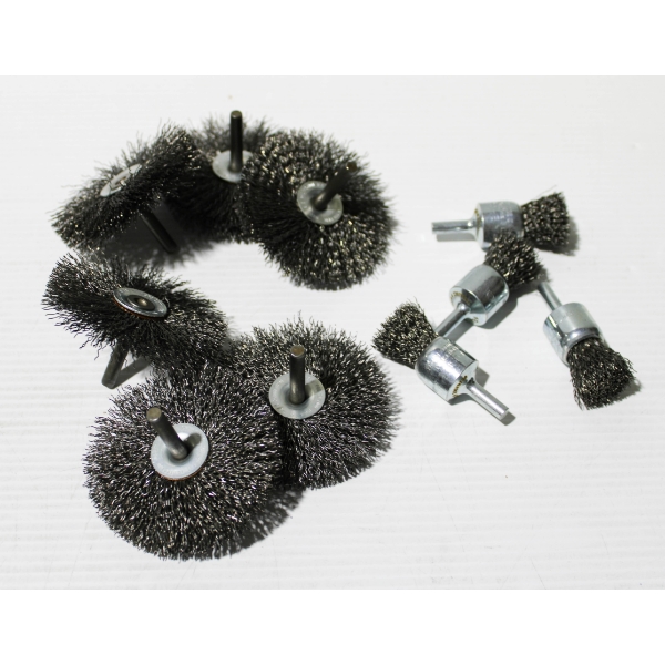 10 NEW FELTON 1" WIRE END BRUSHES 