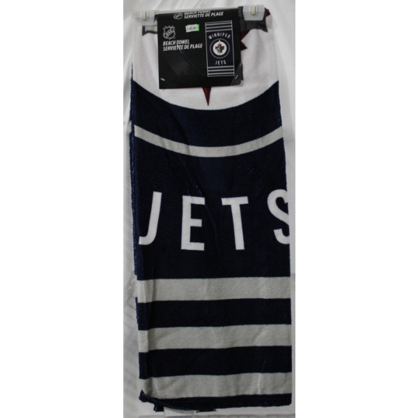 NEW NHL WINNIPEG JETS BEACH TOWEL