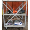 Image 1 : ROLLING METAL SHOP CART - GREY - CONTENTS NOT INCLUDED