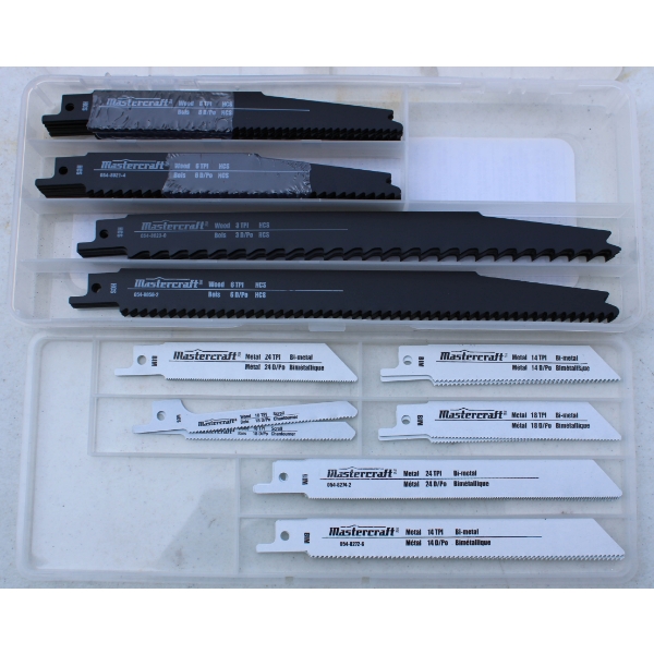 50PC MASTERCRAFT RECIPROCATING SAW BLADES SET