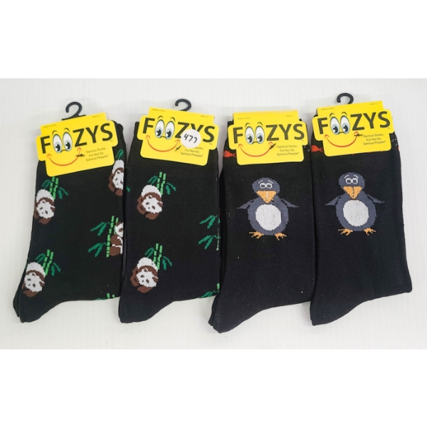4 NEW FOOZYS SOCKS PANDA & PENGUINS