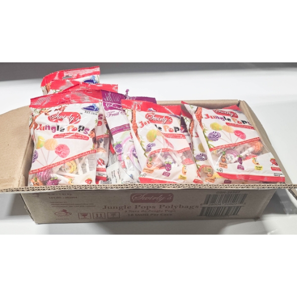 16 BAGS SWIRLY'S JUNGLE POPS