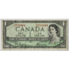 Image 1 : 1954 DEVILS FACE CANADIAN $1 BANKNOTE