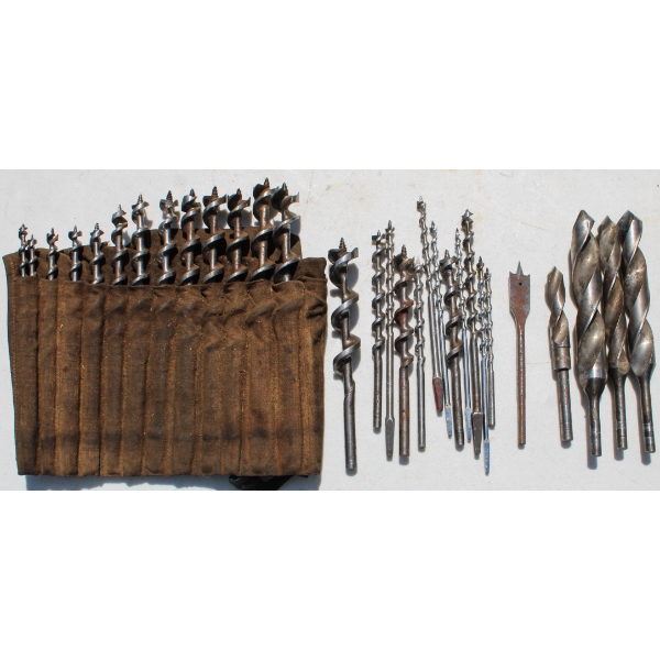 30PC MANUAL HAND DRILL & WOOD AUGER SET