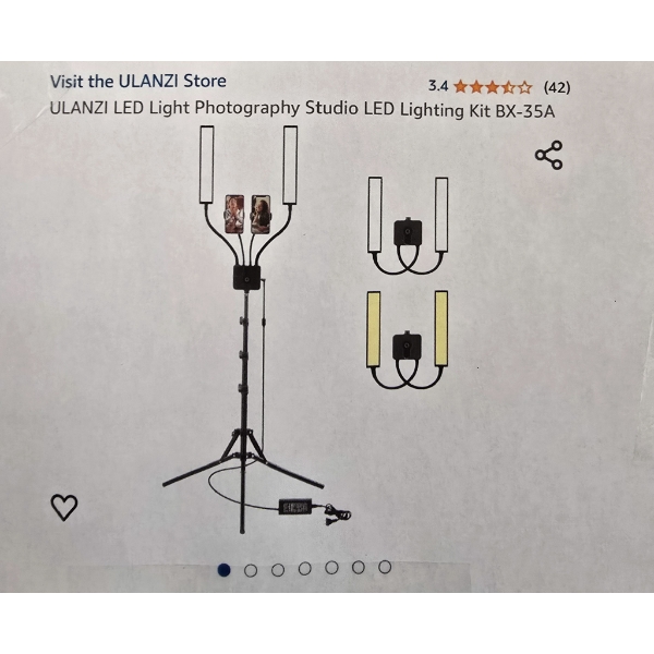 LED LIGHT PHOTOGRAPHY STUDIO KIT