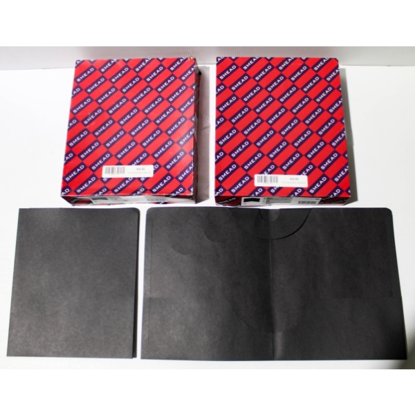 2 X 25 NEW POCKET FOLDERS LETTER SIZE - BLK