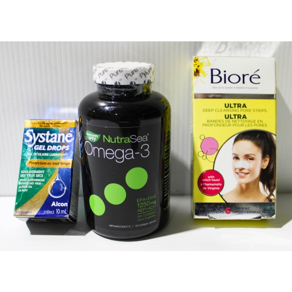 NUTRSEA OMEGA-3 SOFTGELS - SYSTANE EYE GEL ETC.