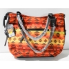 Image 1 : NEW WOMEN'S FLEECE BAG - ORANGE/YELLOW/BLK