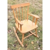 Image 1 : WOODEN CHILDREN'S ROCKING CHAIR