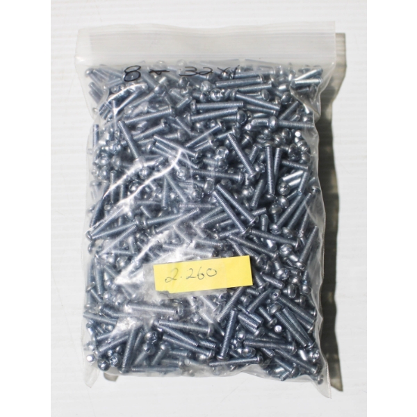 8-32 X 1" MACHINE SCREWS - BAG WGT 2.260KG